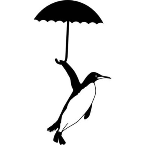 LLY-0344 Personality Car Stickers Penguin FISH Modeling Decal PVC Cars Motorcycle New Design Fashion Style Waterproof Decals