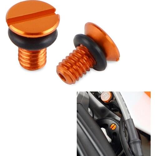 M4 x 0.7 Aluminum Air Valve Cap Screw For KTM 85 125 150 200 250 300 350 450 500 SX SXF XC XCF XCW XCFW EXC EXCF