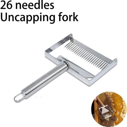 Beekeeping Uncapping Honey Knife 26 Pin Honey Fork For Bee Keeping Tool Honeycomb Scraper Goods For Beekeeper Supplies Equipment