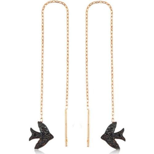 Original 925 Sterling Silver Swallow Chain Earrings Quality products, Flamboyant Designs Hundreds Of kinds of earrings
