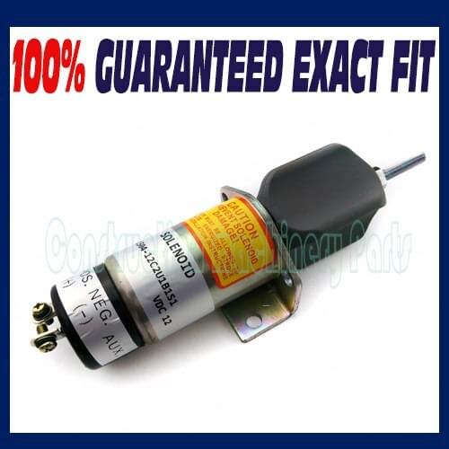 Fit for Synchro Start Electric Fuel Shut-Down Solenoid 1504-12C2U1B1S1 12 VDC