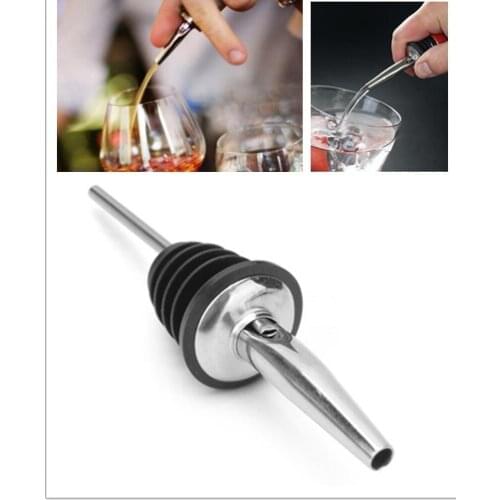Stainless Steel Whisky Liquor Oil Wine Bottle Pourer Cap Spout Stopper Mouth Dispenser Bartender Kitchen Tools Bar Accessories