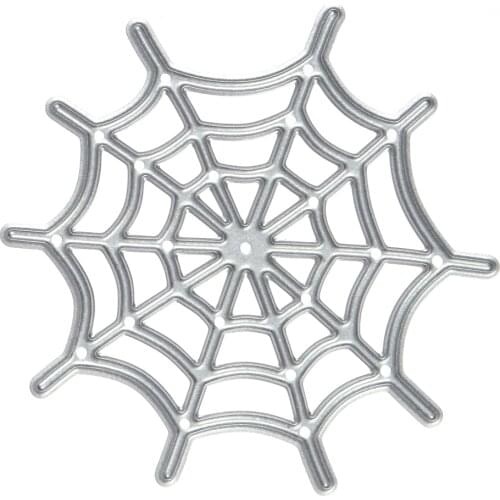 1 Pcs Spider Web Carbon steel Cutting Dies Template DIY Scrapbooking Album Decorative Stencils Home Ornament 5.5 x 5.5 cm