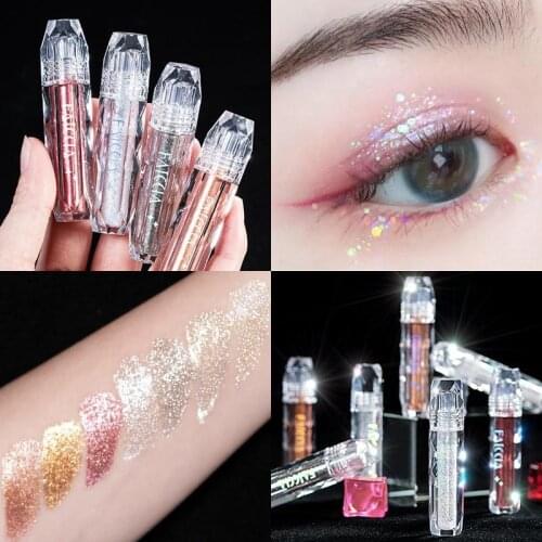 1PC Diamond Liquid Eyeshadow Glitter Shimmer High Gloss Eyeshadow Waterproof Lasting Liquid Eyeshadow Eye Makeup