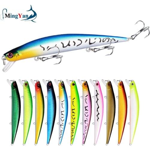 1PCS Minnow Fishing Lure 12.5cm 12.5g Sinking Wobblers Pesca Artificial Hard Bait 3 Hook Crankbait Bass Carp Lure Fishing Tackle