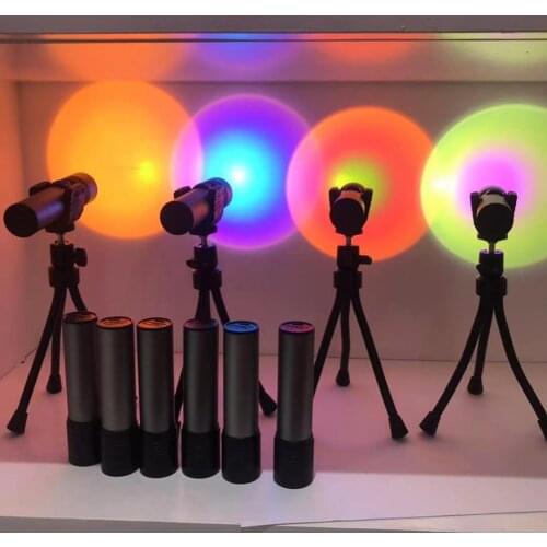 1PC Sunset Projection Lamp Rainbow Atmosphere Led Night Light Sunset Light For Home Bedroom Background Wall USB Table Lamp