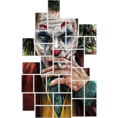 30 Pcs Big Size Joker Puzzle Mdf Wall Chart Set, Stylish Design home decor Puzzles Mysterious Puzzle Gift For Adult Fabulous