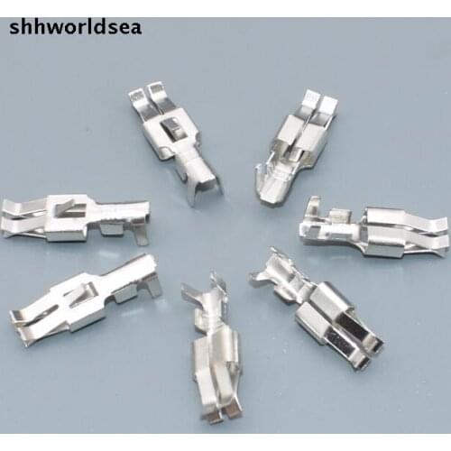 Shhworldsea 500pcs/lot 6.3 car fuse Holder terminal Connectors,6.3mm Fuse box terminals for VW etc