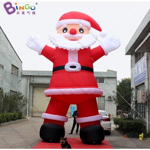 Free Shipping 6mH/19.6ft Cartoon Inflatable Standing Santa Claus For Outdoor Christmas Decoration - Toys