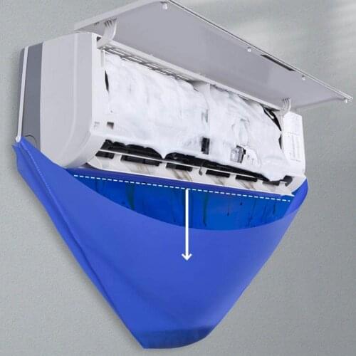Air Conditioner Cleaning Cover Air Conditioning Dust Washing Bag Reusable Internal Machine Water Leakage Cover For AC Below 2P