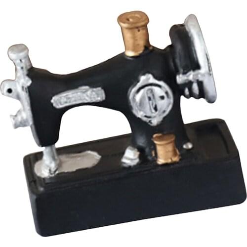 Figurines Ornaments Figurines Decor Retro Style Old Sewing Machine Resin Piggy