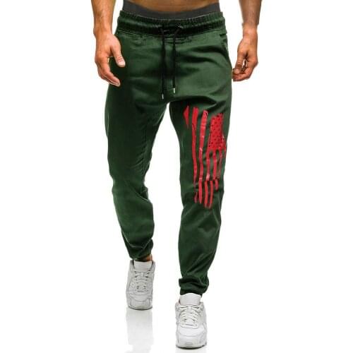 Branded Men\s Trousers New Fashion Printed Large Size Tether Elastic Mens Casual Pants Sports Pants Jogging Pants Men