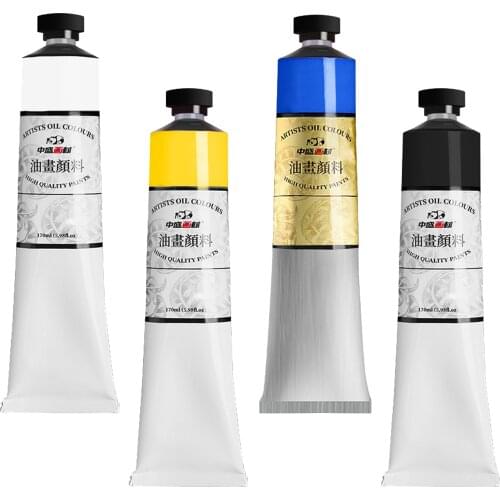 Art Oil Paint in Large 170ml Tubes - Rich Vivid Colors for Artists, Students, Beginners - Canvas Portrait Paintings