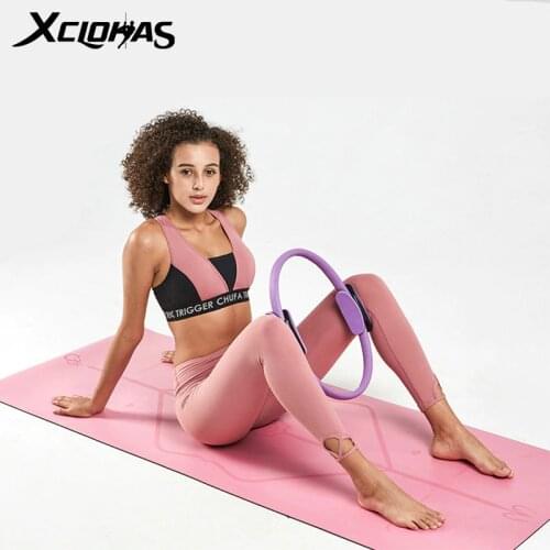XC LOHAS Yoga Circle Non-slip Fitness Magic Circle No Deformed Pilates Ring Slimming Bodybuilding Fitness Equipment Home Sport