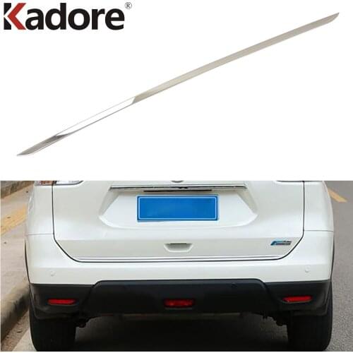 For Nissan X-Trail Rogue 2014-2019 2020 Stainless Steel Rear Trunk Lid Cover Trim Car Accessories Tailgate Boot Protection Strip