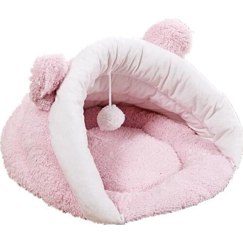 Dog Cat Pet Beds Puppy Rabbit Bed House Dog Basket For Small Medium Dogs Soft Warm Flip Flop Beds House Cat Sleeping Bag