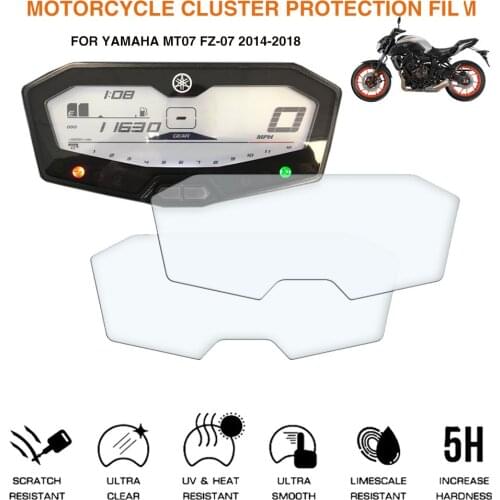 Motorcycle Instrument Speedometer Cluster Scratch Protection Film For YAMAHA MT-07 FZ MT07 fz07 2014-2018