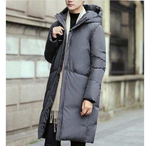 2021 Winter Windproof Long Parkas Men Solid Parkas Cotton Padded Men Casual Jackets Thicken Coats OverCoat Warm Clothes S-3XL