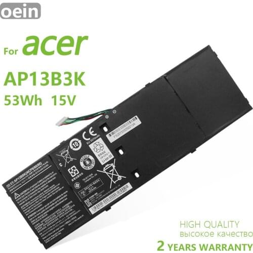 100% Original AP13B8K AP13B3K Laptop Battery For Acer for Aspire V5 R7 V5-572G V5-573G V5-472G V5-473G V5-552G M5-583P 3510mAh