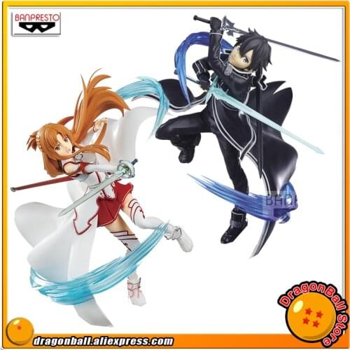 SALE0a "Sword Art Online" Original Banpresto ESPRESTO est Collection Figure - Asuna Knights of the Blood Kirito Black Swordsman