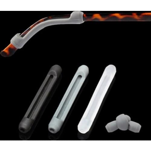 3pairs Glasses Temple Tips Silicone Anti-Slip Safety Retainer Ear Hooks for Eyeglass Sunglasses