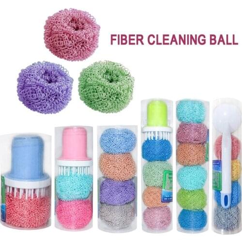 Plastic Handle Replaceable Household Cleaning ToolKitchen Cleaning Brush Strong Decontamination Wash Pot Bowl Brush Cocina Home