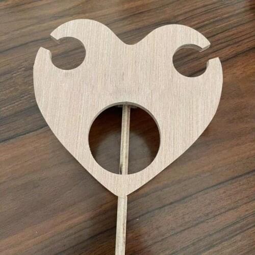 Wine Glass Rack Love Type Foldable Table Outdoor Travel Home Wine Table Picnic Table Wine Glass Holder Wooden Decor Ornament Hot