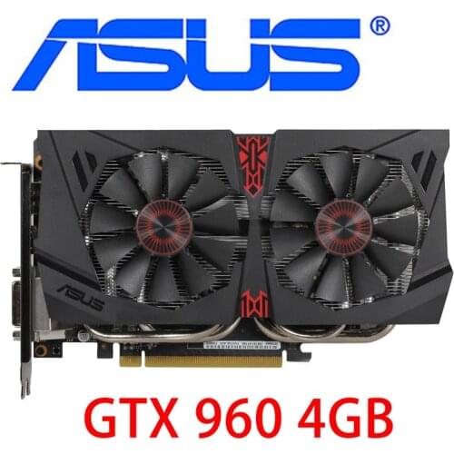 ASUS GTX 960 4GB Video Card 128Bit GDDR5 Graphics Cards for nVIDIA Cards Geforce GTX960 4GB GTX 960 4G HDMI DVI GTX960-4GB Used