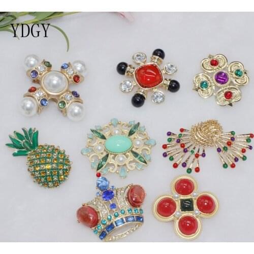 Ydgy high grade fashion enamel pearl sunflower Brooch simple womens Brooch