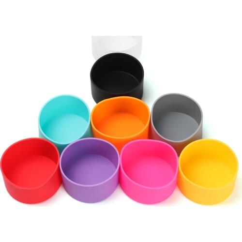 1Pc Slip-proof water bottle Silicone Bottle Boot Sleeve Anti-Slip Bottom Cover Anti Scratch Hydro Flask Bottle Accessory