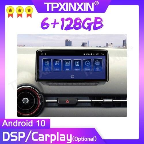 10.25'' Android For Mazda CX-3 2018-2021 Car Multimedia Player 6+128GB Radio GPS Navigation Stereo CarPlay WiFi 4G Touch Screen
