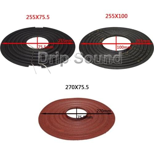 2pcs 255x75.5/255x100/270x75.5mm Elastic Wave Loudspeaker Subwoofer Woofer Bass Speaker Repair Spider Damper