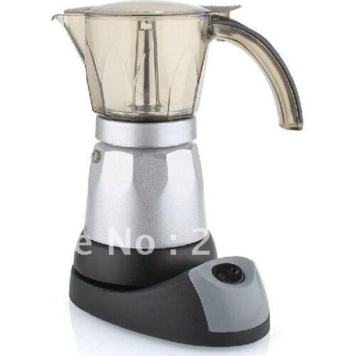 220vAutomatic Electric stovetop moka espresso coffee maker,Mocha coffee pot ,easy to use and safe,elegant design for present