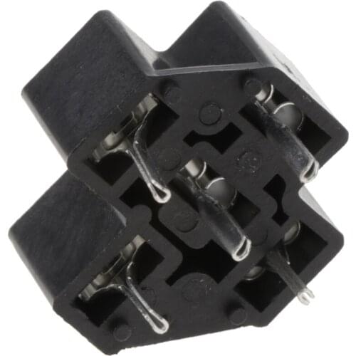 40A 5 Pin Relay Connector PC Board Mount Micro Relay Socket, Terminals Inside