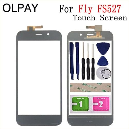 5.0'' Mobile Phone For Fly FS527 Nimbus 17 Touch Screen Glass Digitizer Panel Lens Sensor Tools Free Adhesive + Wipes
