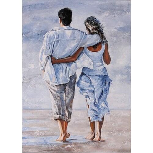 Diamond Mosaic lovers kiss picturer diy 5D Diamond Painting cross stitch round crystal sets embroidery beading puzzle love gift