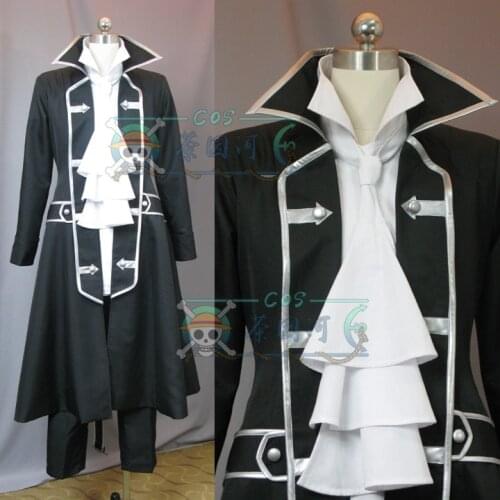 Anime Pandora Hearts Gilbert Nightray Cosplay Costumes Black Uniform Suit Full Set Adult Male Halloween/Party Role Play Clothing