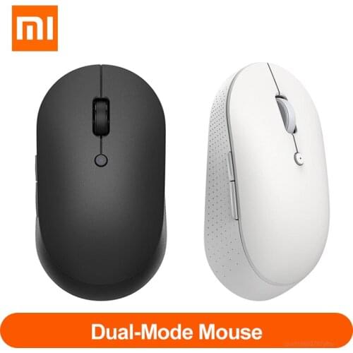New Xiaomi Mi Wireless Dual-Mode Mouse Silent Ergonomic Bluetooth USB Side buttons Protable Mini Wireless Mice for Laptop