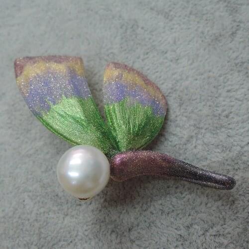 High quality Flamingo brooch ,100% nature freshwater pearl brooch -very fashion high quality