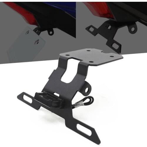 Fast Shipping Motorcycle Adjustable Angle License Number Plate Frame Holder Bracket For Yamaha R15 R15 r15 V3 Accessories