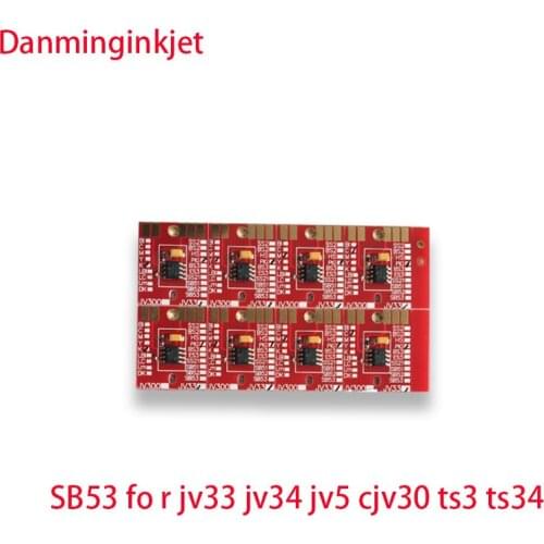 Ink cartridge SB53 permanent chips for mimaki JV3 JV33 JV34 JV5 CJV30 TPC100 TS3 TS34 TS5 auto reset chips