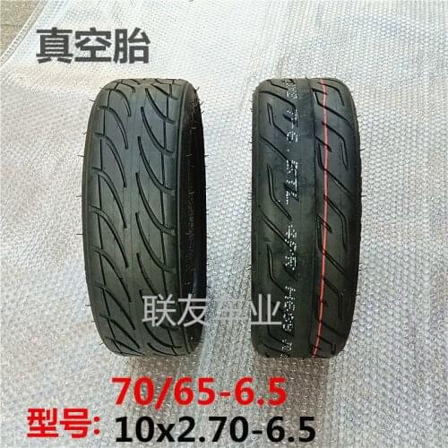 Electric Scooter Tire 10x2.70-6.5 Vacuum Tire 70 / 65-6.5 Hub Tire Thickening Wear Resistance and Skid Resistance