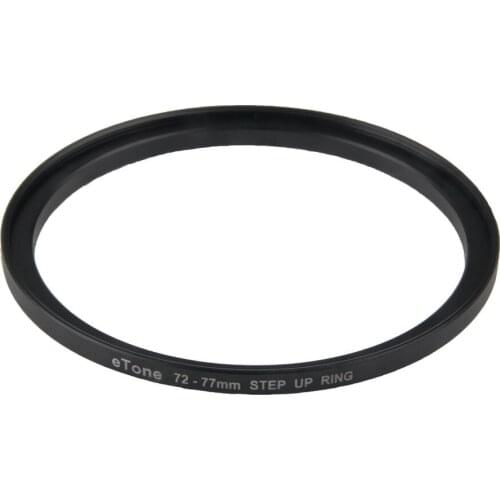ETone 72-77mm Step Up Metal Lens Adapter Filter Ring 72mm Lens to 77mm Accessory