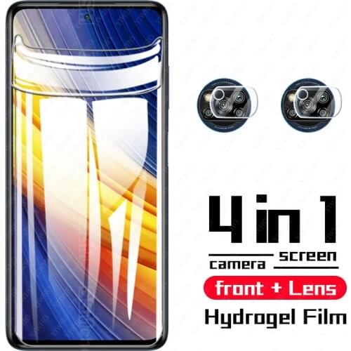 Hydraulic Protective Film on For Xiaomi Poco X3 PRO Screen Protector poko phonepoco pocco X3PRO Tempered camera lens Glass