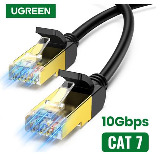 UGREEN Ethernet Cable Cat7 RJ45 Lan Cable UTP RJ 45 Network Cable for Cat6 Compatible Patch Cord for Modem Router Cable Ethernet