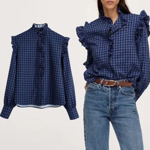 Женские рубашки в клетку Klkxmyt China At AliExpress