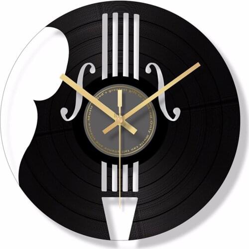 Piano Wall Clock Glass Digital wall clock Modern Design Mute Car Shape Decorative Hanging Clock for Living Room