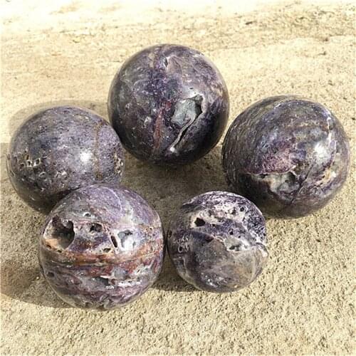 Natural gemstone crystals healing stones sphalerite sphere ball for feng shui decoration