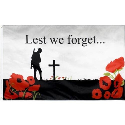 Lest We Forget flag 3x5ft