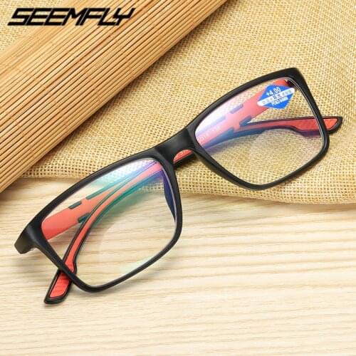 Seemfly Reading Glasses Bifocal Anti Blue Ray UV Protection Presbyopic Eyeglasses Full Frame Men Women Magnification Eyewear New